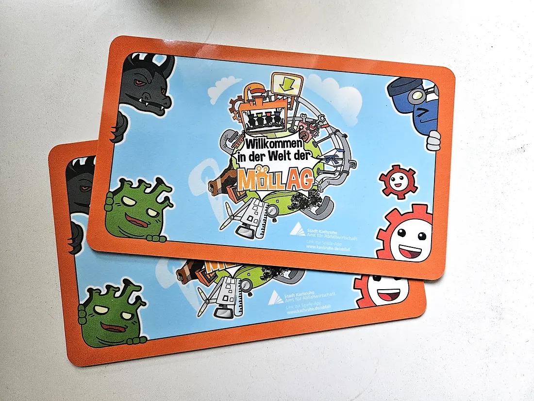 Breakfast board with Trash Monsters motif